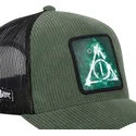 lippikset-kaareva-rekka-vihrea-snapback-kuoleman-varjelukset-harry-potter-capslab