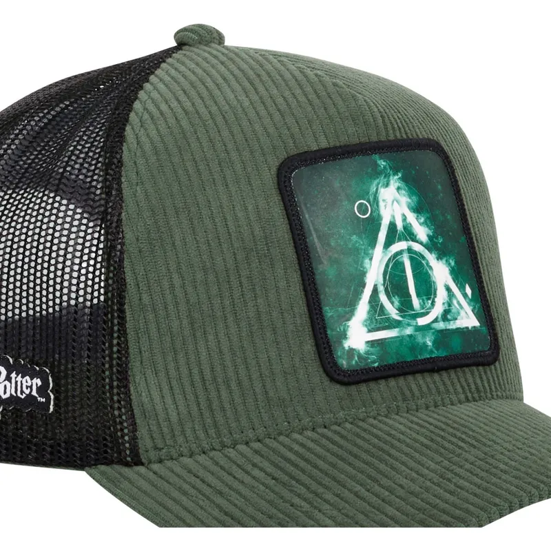 lippikset-kaareva-rekka-vihrea-snapback-kuoleman-varjelukset-harry-potter-capslab