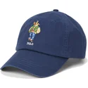 lippikset-kaareva-laivastonsininen-saadettava-nauha-bear-twill-polo-ralph-lauren