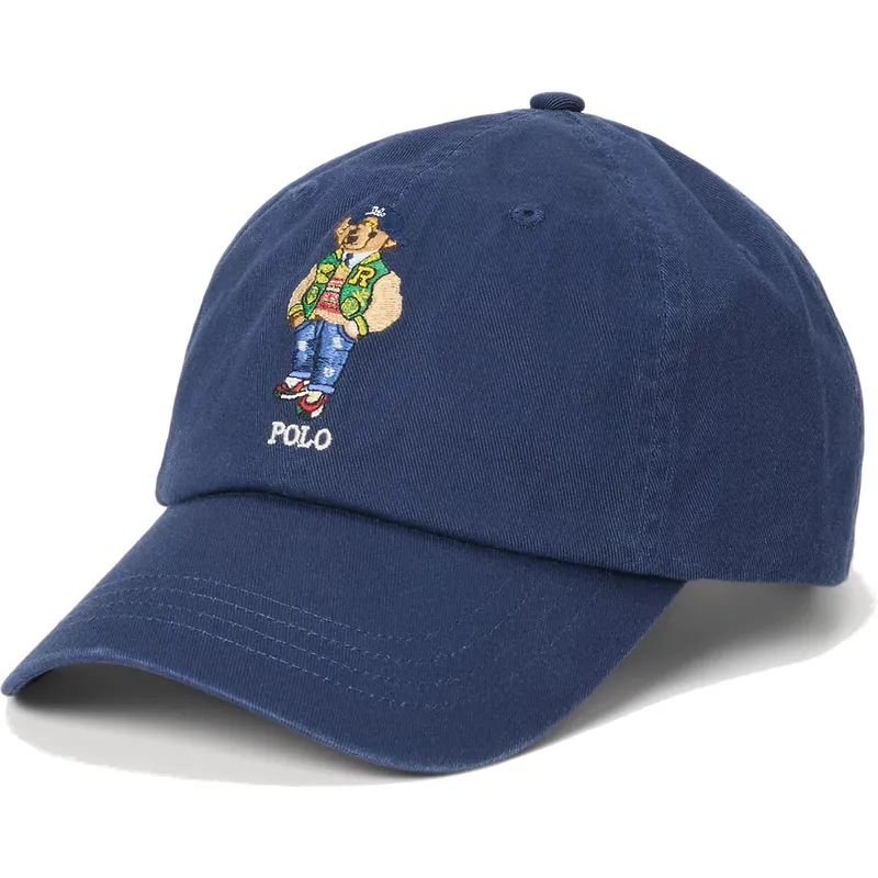 lippikset-kaareva-laivastonsininen-saadettava-nauha-bear-twill-polo-ralph-lauren