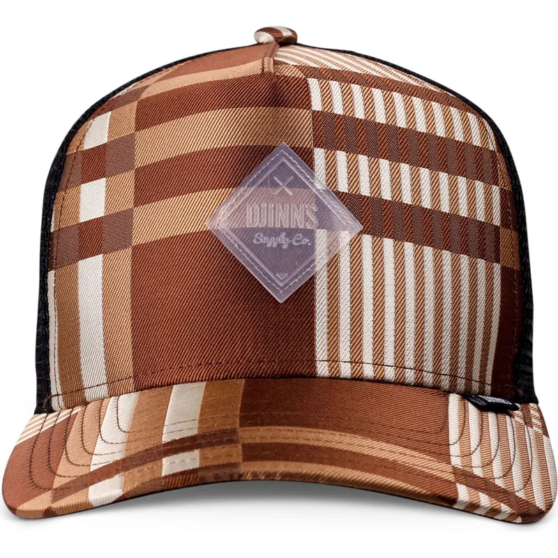 lippikset-kaareva-rekka-ruskea-snapback-hft-shiny-check-djinns