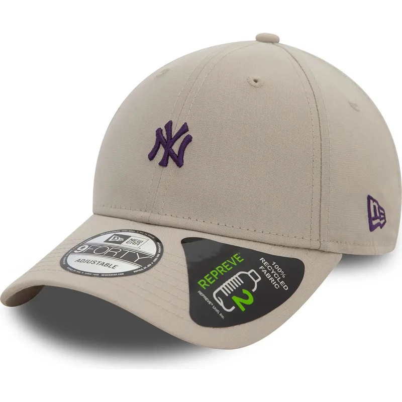 lippikset-kaareva-beige-saadettava-nauha-9forty-repreve-mini-new-york-yankees-mlb-new-era