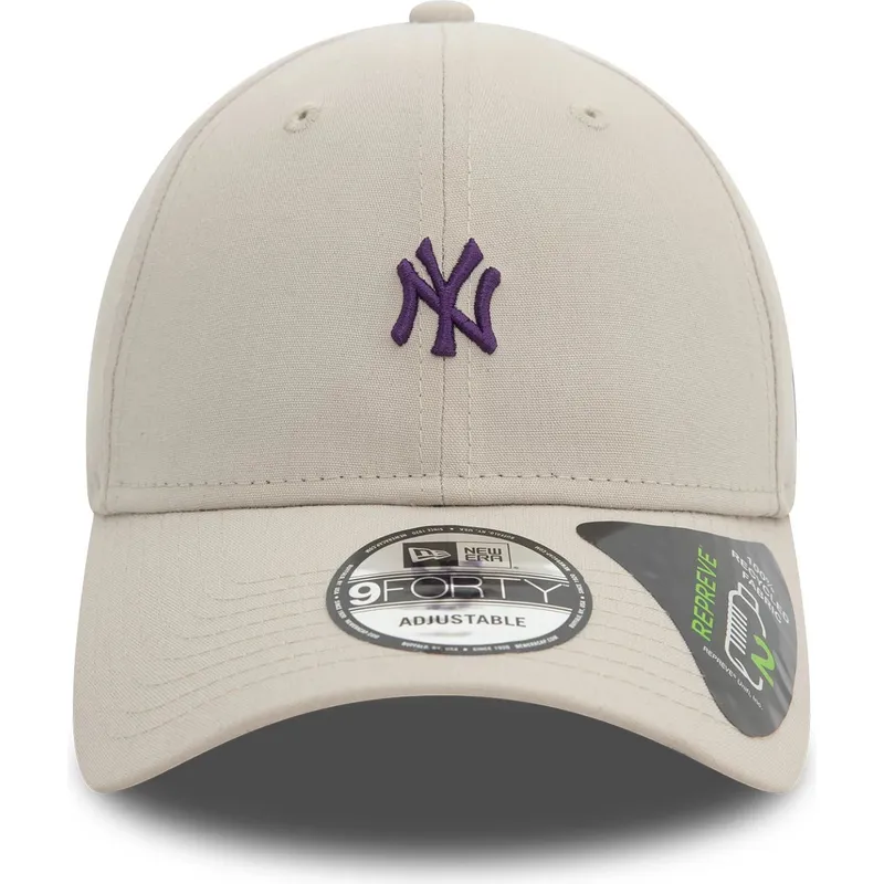 lippikset-kaareva-beige-saadettava-nauha-9forty-repreve-mini-new-york-yankees-mlb-new-era