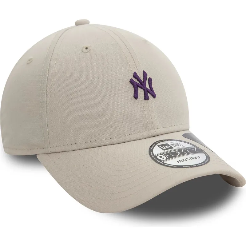lippikset-kaareva-beige-saadettava-nauha-9forty-repreve-mini-new-york-yankees-mlb-new-era