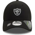 new-era-curved-brim-9forty-repreve-mini-logo-las-vegas-raiders-nfl-black-adjustable-cap