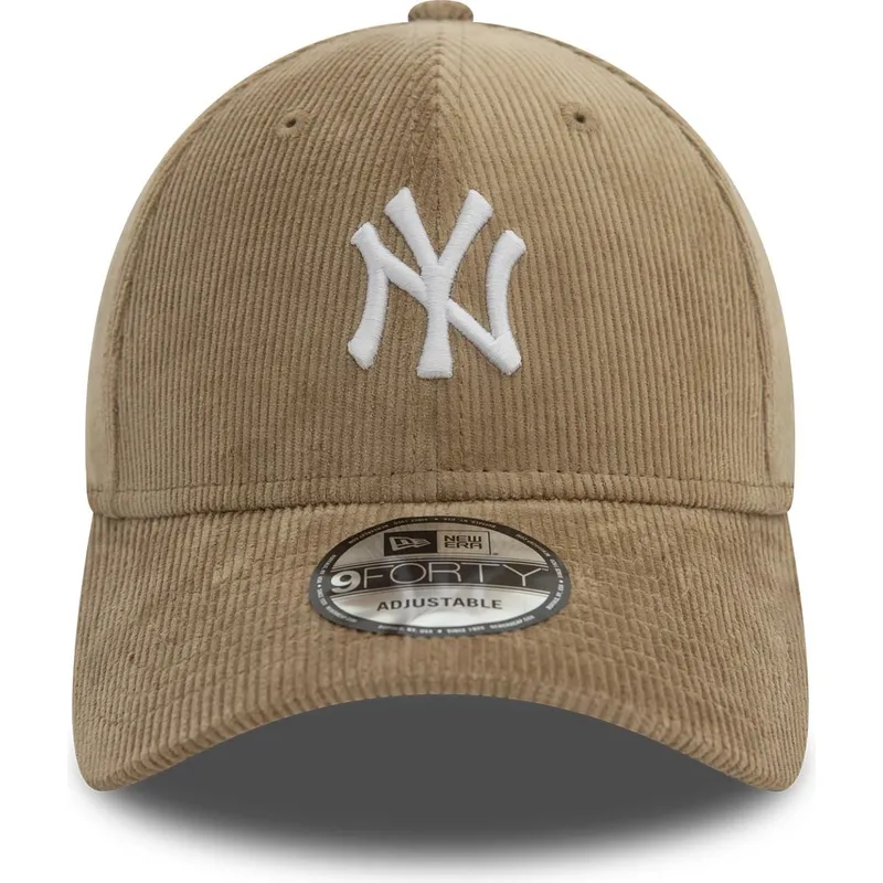 lippikset-kaareva-beige-saadettava-nauha-9forty-cord-new-york-yankees-mlb-new-era