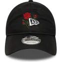 lippikset-kaareva-musta-saadettava-nauha-9twenty-rose-icon-new-era