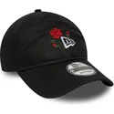lippikset-kaareva-musta-saadettava-nauha-9twenty-rose-icon-new-era