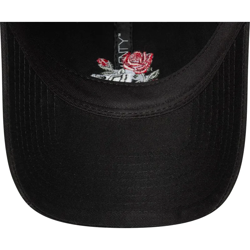 lippikset-kaareva-musta-saadettava-nauha-9twenty-rose-icon-new-era