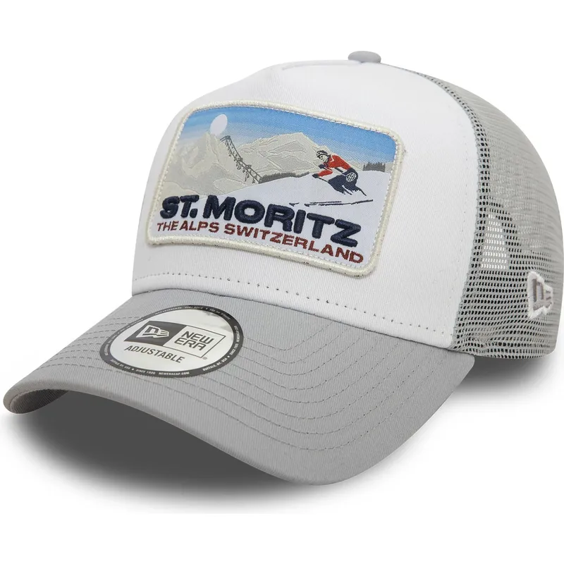 lippikset-kaareva-rekka-harmaa-snapback-a-frame-ski-patch-st-moritz-ciudades-y-playas-new-era lippikset-kaareva-rekka-harmaa-snapback-a-frame-ski-patch-st-moritz-ciudades-y-playas-new-era