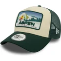 lippikset-kaareva-rekka-vihrea-snapback-a-frame-ski-patch-aspen-ciudades-y-playas-new-era