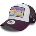 lippikset-kaareva-rekka-violetti-snapback-a-frame-ski-patch-courchevel-ciudades-y-playas-new-era