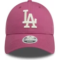 lippikset-kaareva-vaaleanpunainen-saadettava-nauha-9forty-league-essential-los-angeles-dodgers-mlb-new-era