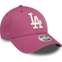 lippikset-kaareva-vaaleanpunainen-saadettava-nauha-9forty-league-essential-los-angeles-dodgers-mlb-new-era