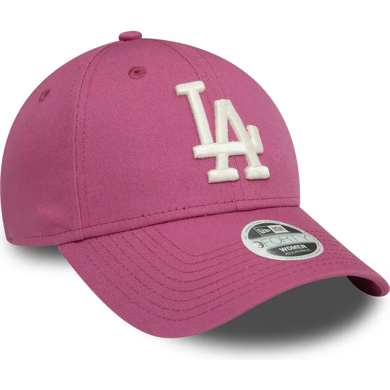 lippikset-kaareva-vaaleanpunainen-saadettava-nauha-9forty-league-essential-los-angeles-dodgers-mlb-new-era