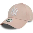 lippikset-kaareva-vaaleanpunainen-saadettava-nauha-9forty-glitter-new-york-yankees-mlb-new-era