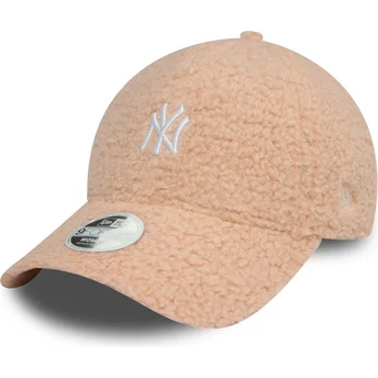Cap kaareva pink adjustable strap 9FORTY Borg New York Yankees MLB New Era