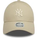 lippikset-kaareva-beige-saadettava-nauha-9forty-midi-pu-new-york-yankees-mlb-new-era