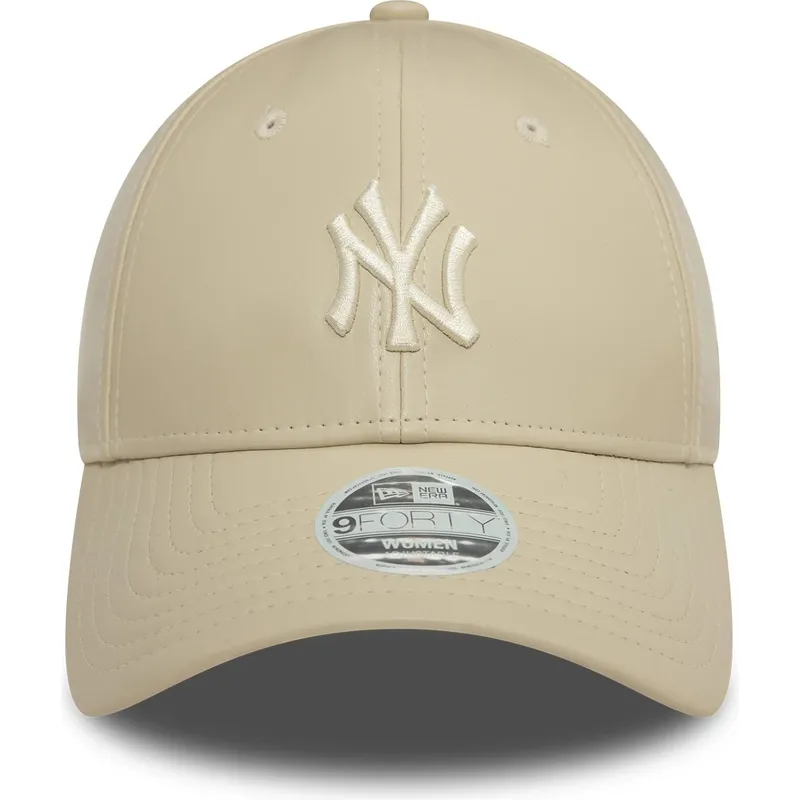 lippikset-kaareva-beige-saadettava-nauha-9forty-midi-pu-new-york-yankees-mlb-new-era