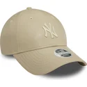 lippikset-kaareva-beige-saadettava-nauha-9forty-midi-pu-new-york-yankees-mlb-new-era