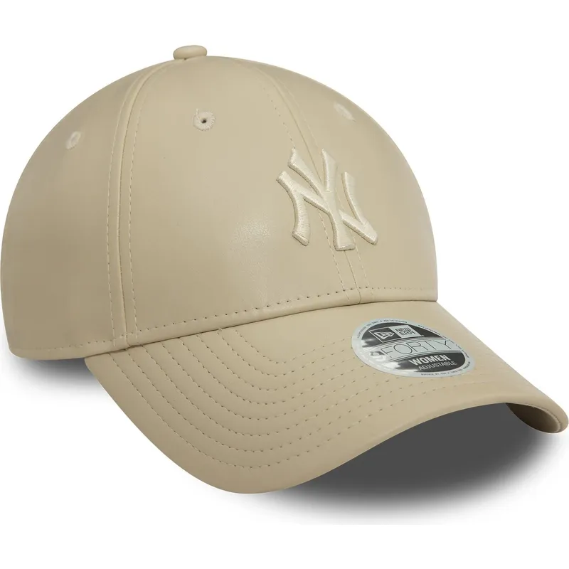 lippikset-kaareva-beige-saadettava-nauha-9forty-midi-pu-new-york-yankees-mlb-new-era