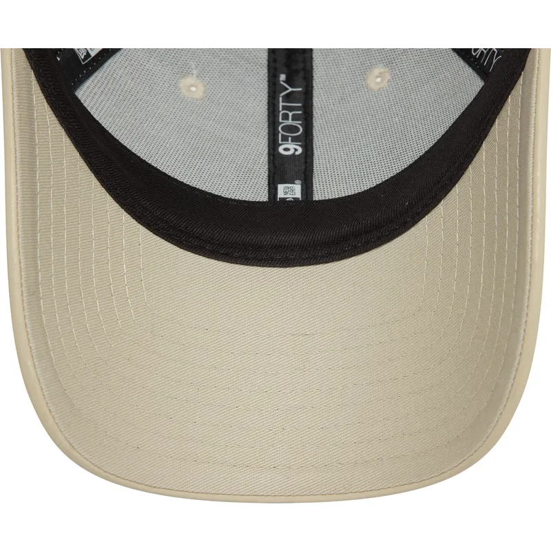 lippikset-kaareva-beige-saadettava-nauha-9forty-midi-pu-new-york-yankees-mlb-new-era