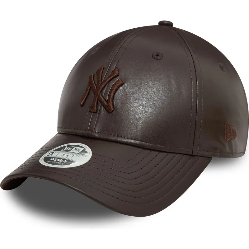 lippikset-kaareva-ruskea-saadettava-nauha-9forty-midi-pu-new-york-yankees-mlb-new-era