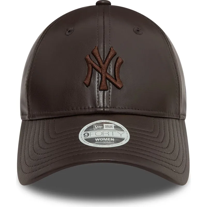 lippikset-kaareva-ruskea-saadettava-nauha-9forty-midi-pu-new-york-yankees-mlb-new-era