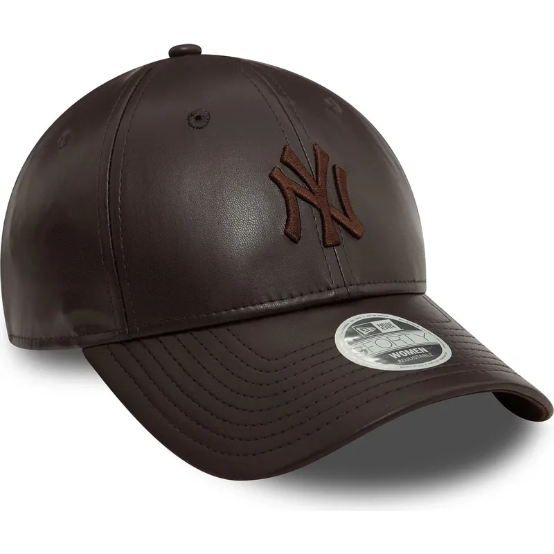 lippikset-kaareva-ruskea-saadettava-nauha-9forty-midi-pu-new-york-yankees-mlb-new-era
