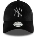 lippikset-kaareva-musta-saadettava-nauha-9forty-velour-diamante-new-york-yankees-mlb-new-era