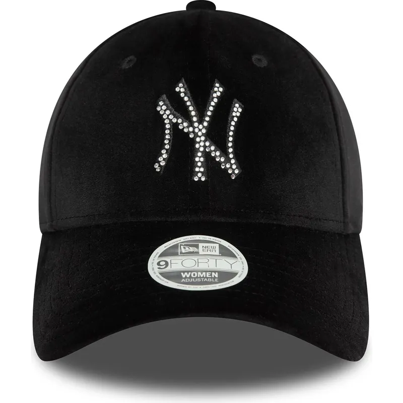 lippikset-kaareva-musta-saadettava-nauha-9forty-velour-diamante-new-york-yankees-mlb-new-era lippikset-kaareva-musta-saadettava-nauha-9forty-velour-diamante-new-york-yankees-mlb-new-era