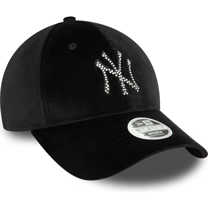 lippikset-kaareva-musta-saadettava-nauha-9forty-velour-diamante-new-york-yankees-mlb-new-era lippikset-kaareva-musta-saadettava-nauha-9forty-velour-diamante-new-york-yankees-mlb-new-era