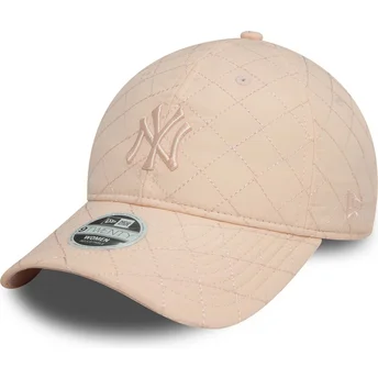 Lippikset kaareva vaaleanpunainen säädettävä nauha 9TWENTY Padded New York Yankees MLB New Era