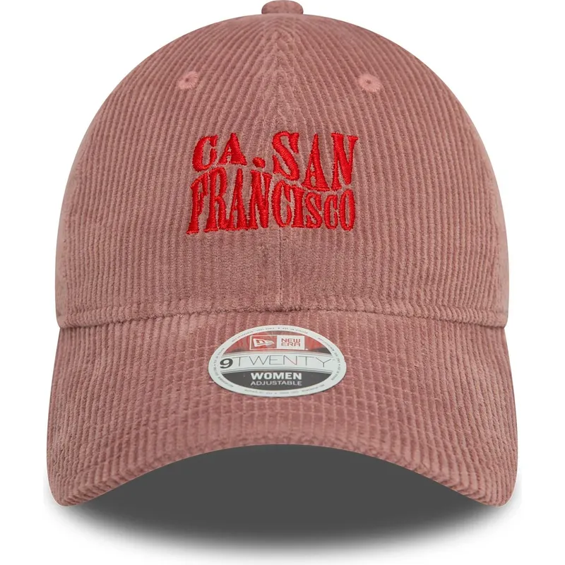 cap-kaareva-pink-adjustable-strap-9twenty-cord-san-francisco-ciudades-y-playas-california-new-era
