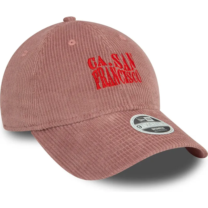 cap-kaareva-pink-adjustable-strap-9twenty-cord-san-francisco-ciudades-y-playas-california-new-era