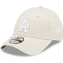 cap-kaareva-beige-adjustable-strap-9forty-league-essential-los-angeles-dodgers-mlb-new-era