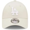 cap-kaareva-beige-adjustable-strap-9forty-league-essential-los-angeles-dodgers-mlb-new-era