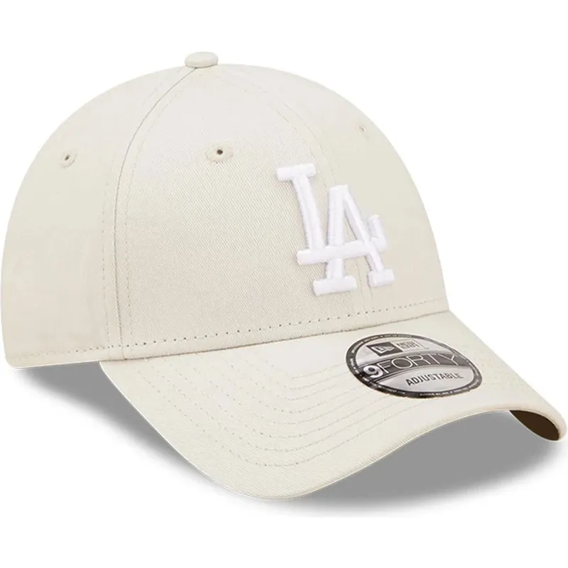 cap-kaareva-beige-adjustable-strap-9forty-league-essential-los-angeles-dodgers-mlb-new-era cap-kaareva-beige-adjustable-strap-9forty-league-essential-los-angeles-dodgers-mlb-new-era