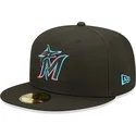 lippikset-littea-musta-istuva-59fifty-ac-perf-miami-marlins-mlb-new-era