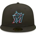 lippikset-littea-musta-istuva-59fifty-ac-perf-miami-marlins-mlb-new-era