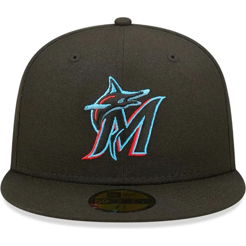lippikset-littea-musta-istuva-59fifty-ac-perf-miami-marlins-mlb-new-era