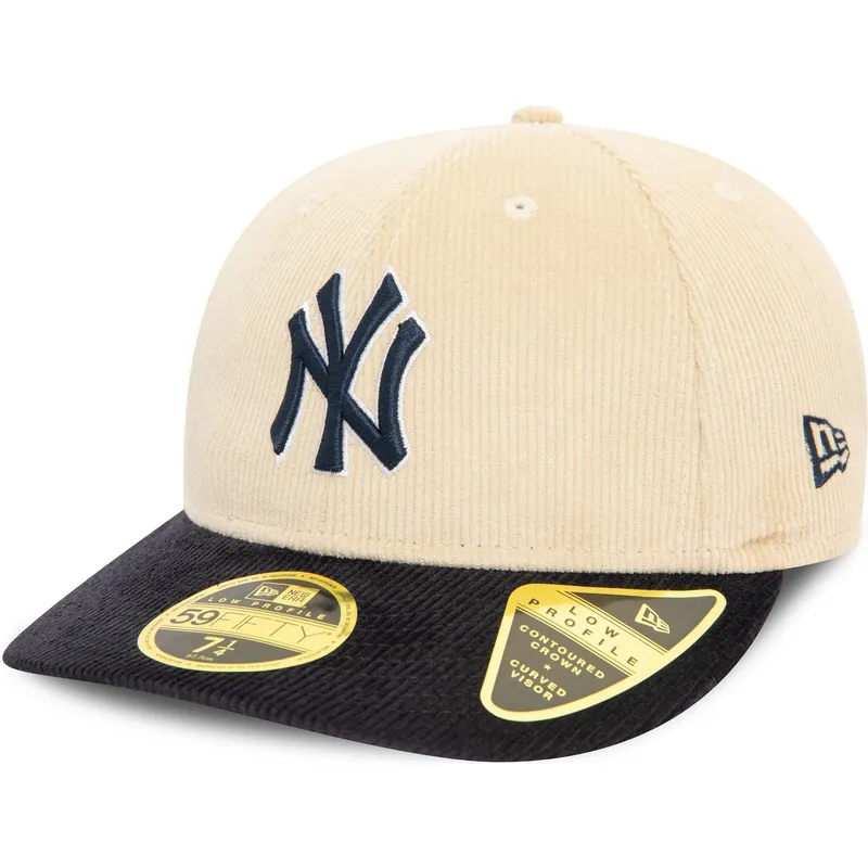 lippikset-kaareva-monivarinen-istuva-59fifty-low-profile-cord-new-york-yankees-mlb-new-era