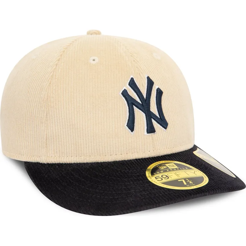 lippikset-kaareva-monivarinen-istuva-59fifty-low-profile-cord-new-york-yankees-mlb-new-era
