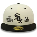 new-era-flat-brim-59fifty-93-division-chicago-white-sox-mlb-beige-and-black-fitted-cap