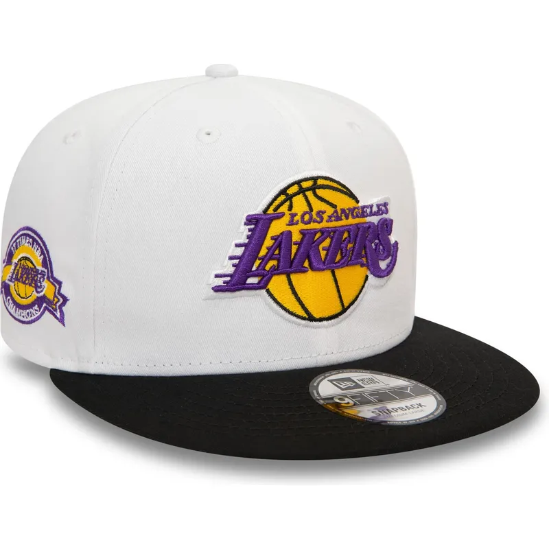 lippikset-littea-musta-snapback-9fifty-white-crown-patch-los-angeles-lakers-nba-new-era