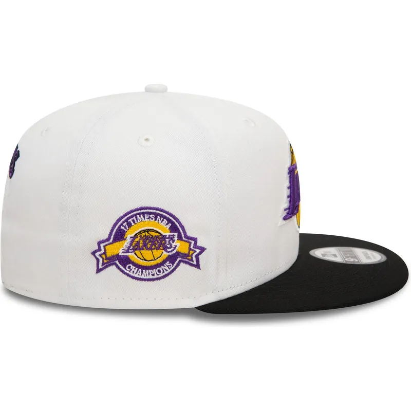 lippikset-littea-musta-snapback-9fifty-white-crown-patch-los-angeles-lakers-nba-new-era
