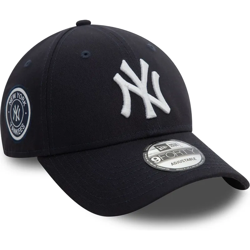 lippikset-kaareva-laivastonsininen-saadettava-nauha-9forty-side-patch-new-york-yankees-mlb-new-era