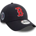 lippikset-kaareva-laivastonsininen-saadettava-nauha-9forty-side-patch-boston-red-sox-mlb-new-era