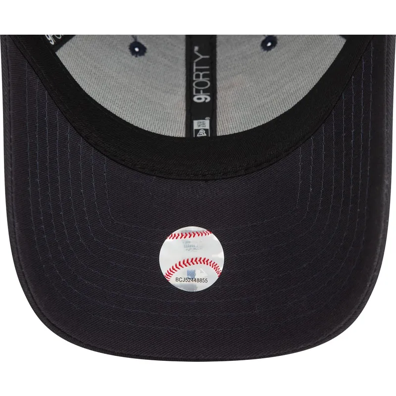 lippikset-kaareva-laivastonsininen-saadettava-nauha-9forty-side-patch-boston-red-sox-mlb-new-era