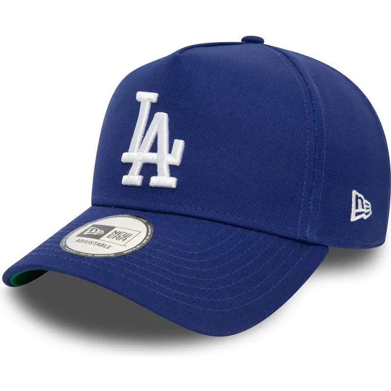 lippikset-kaareva-sininen-snapback-9forty-e-frame-patch-los-angeles-dodgers-mlb-new-era